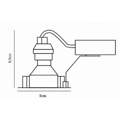 Nordlux Tip lampa do zabudowy 1x35 W 20299931