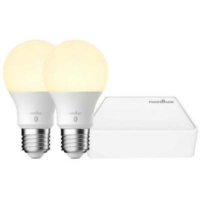 Nordlux Smart zestaw Smart 2x7 W 6500 K E27 z EU Bridge White 2070062701