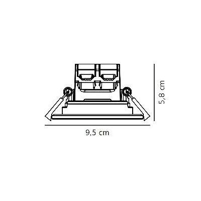 Nordlux Alec lampa do zabudowy 1x6,1 W LED biała 2110350101