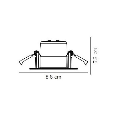 Nordlux Stake lampa do zabudowy 1x6,1 W biała 2110360101