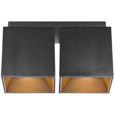 Nordlux Ethan lampa podsufitowa 2x50 W czarna 2110410103
