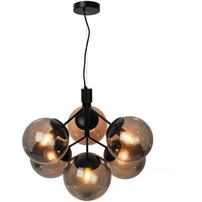 Nordlux Ivona lampa wisząca 6x28 W czarna 2112163003