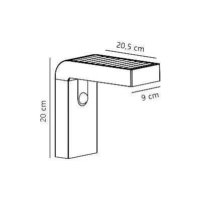 Nordlux Alya Solar kinkiet solarny 1x5 W czarny 2118231003