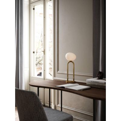 Nordlux DFTP Shapes lampa stołowa 1x15W biały opal/mosiądz 2120055035