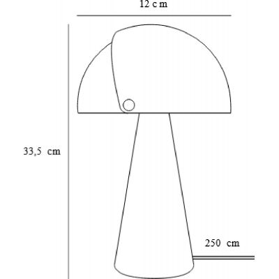 Nordlux DFTP Align lampa stołowa 1x25W brązowa 2120095018