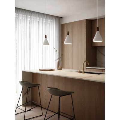 Nordlux DFTP Nori 18 lampa wisząca 1x40W biały opal/brązowy 2120803001