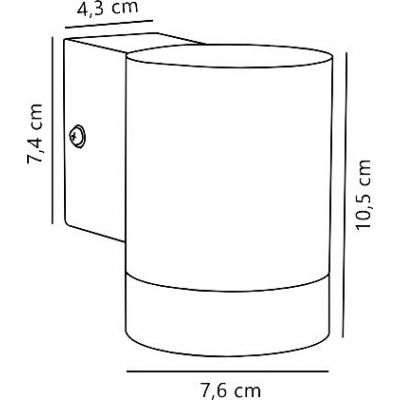 Nordlux Tin kinkiet zewnętrzny 1x35 W aluminium 21509929