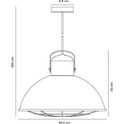 Nordlux Porter lampa wisząca 1x60W stal 2213043031
