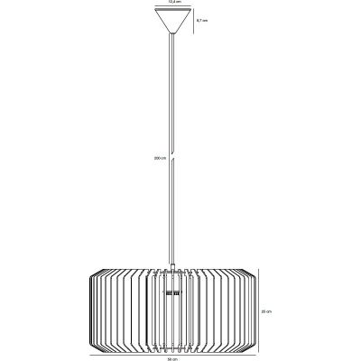 Nordlux Asti lampa wisząca 1x40W naturalne drewno 2213143014