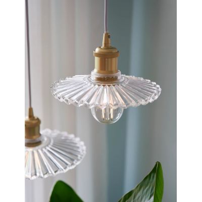 Nordlux Torina lampa wisząca 1x40W przezroczysty/mosiądz 2213183000