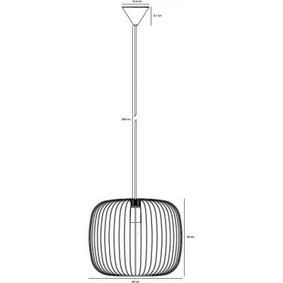 Nordlux Beroni lampa wisząca 1x60W czarna 2213313003