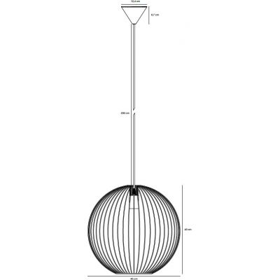 Nordlux Beroni lampa wisząca 1x60W czarna 2213323003