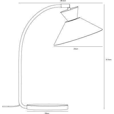 Nordlux Dial lampa stołowa 1x40W czarna 2213385003