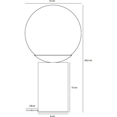 Nordlux Lilly lampa stołowa 1x25W brązowa 2213575018
