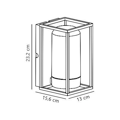 Nordlux Griffin kinkiet zewnętrzny 1x15 W przydymiony 2218131047