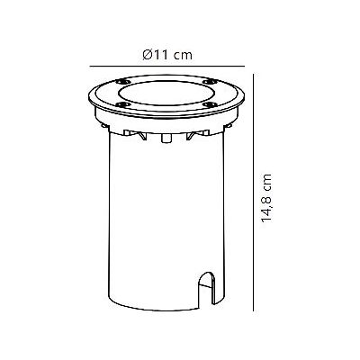 Nordlux Andor lampa najazdowa 1x15 W stal nierdzewna 2218400034