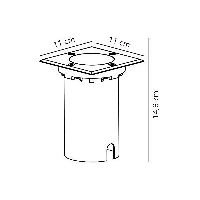 Nordlux Andor lampa najazdowa 1x15 W stal nierdzewna 2218410034