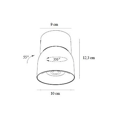 Nordlux Pitcher lampa podsufitowa 1x10 W biała 2310400101