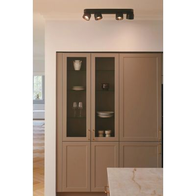 Nordlux Pitcher lampa podsufitowa 4x10 W czarna 2310430103