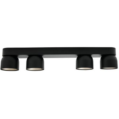 Nordlux Pitcher lampa podsufitowa 4x10 W czarna 2310430103