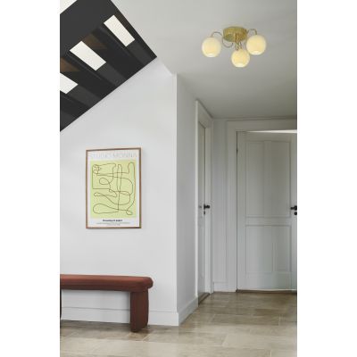 Nordlux Franca lampa podsufitowa 3x40 W biała-mosiądz 2312506035