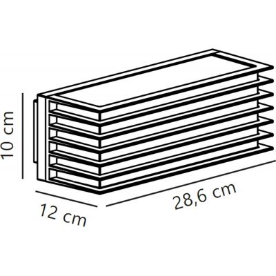 Nordlux Fluctus kinkiet zewnętrzny 2x15W czarny 2318231003