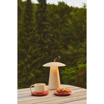 Nordlux Ara to go lampa stołowa zewnętrzna i wewnętrzna 1x2 W piaskowa 2318245008