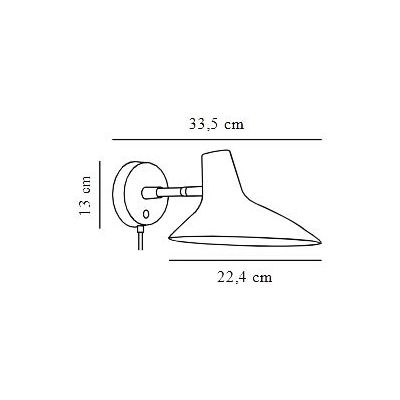 Nordlux Darci kinkiet 1x25 W czarny 2320221003