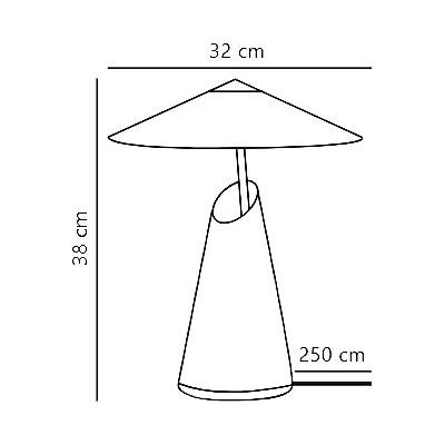 Nordlux Taido lampa stołowa 1x25 W brązowa 2320375018