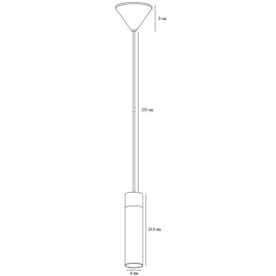 Nordlux Tilo lampa wisząca 1x15 W mosiądz 2410453035