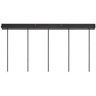 Nordlux Tilo lampa wisząca 5x15 W czarna 2410483003