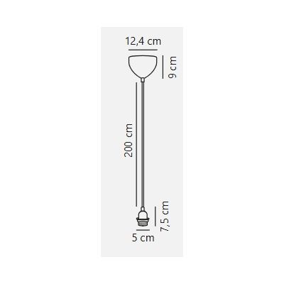 Nordlux Basic lampa wisząca 1x60 W biała 2412013001