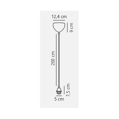 Nordlux Basic lampa wisząca 1x60 W czarna 2412023003
