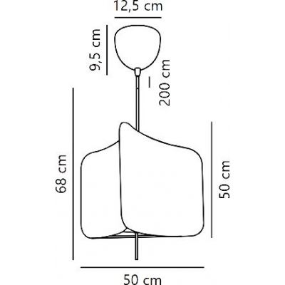 Nordlux Tinto lampa wisząca 1x15 W czarna-beżowa 2412173003
