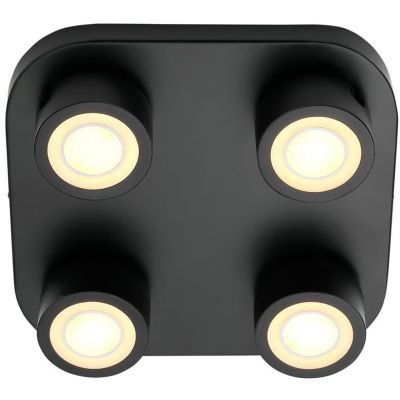 Nordlux Clyde lampa podsufitowa 4x3,5 W czarna 2412256003