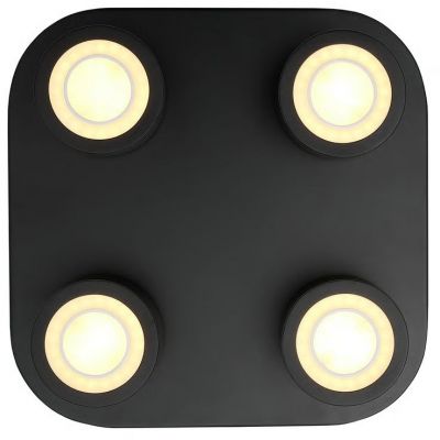 Nordlux Clyde lampa podsufitowa 4x3,5 W czarna 2412256003