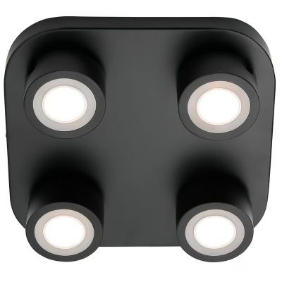 Nordlux Clyde lampa podsufitowa 4x3,5 W czarna 2412256003