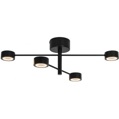 Nordlux Clyde lampa podsufitowa 4x16 W czarna 2412260103