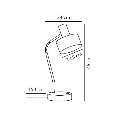 Nordlux Matis lampa biurkowa 1x15 W biała 2412305001