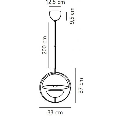 Nordlux Tavia lampa wisząca 1x40 W biała 2412353001