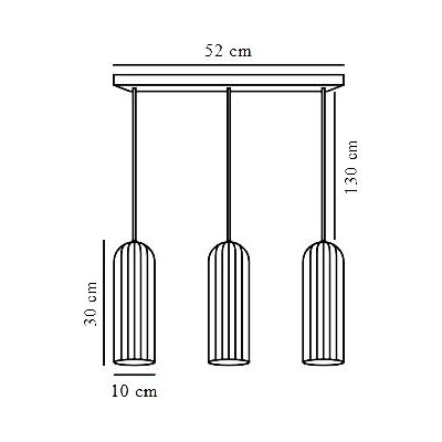 Nordlux Miella lampa wisząca 3x25 W przydymiona 2412533047