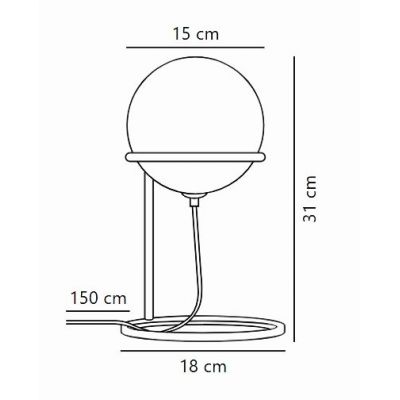 Nordlux Wilson lampa stołowa 1x5 W czarna 2412575003