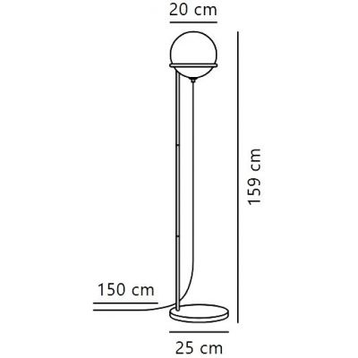 Nordlux Wilson lampa stojąca 1x5 W czarna 2412594003