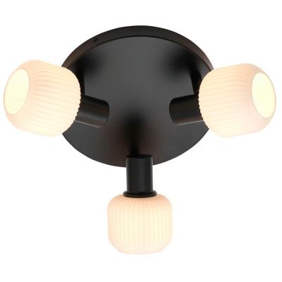 Nordlux Milford lampa podsufitowa 3x25 W czarna 2412606003