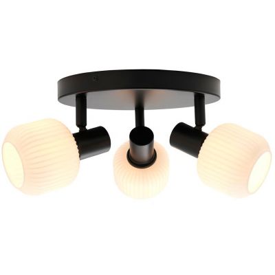 Nordlux Milford lampa podsufitowa 3x25 W czarna 2412606003