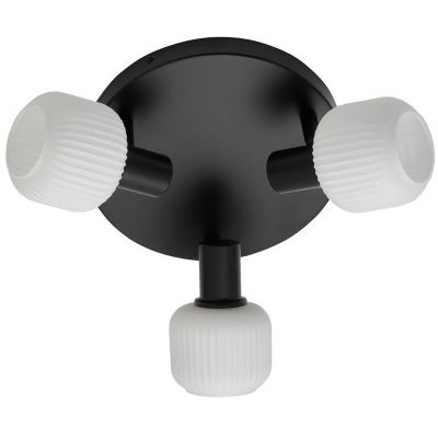 Nordlux Milford lampa podsufitowa 3x25 W czarna 2412606003