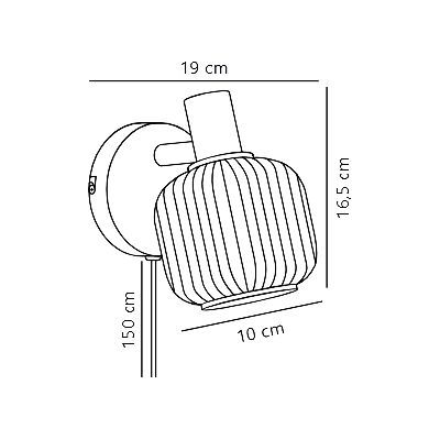 Nordlux Milford kinkiet 1x10 W czarny 2412631003