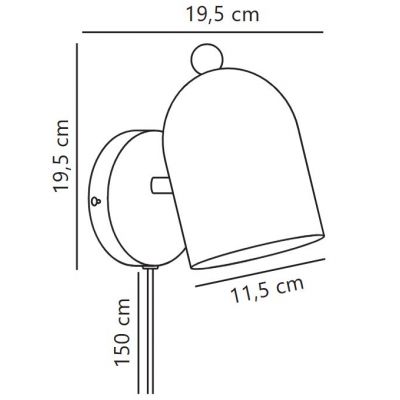 Nordlux Gaston kinkiet 1x15 W brązowy 2412671018