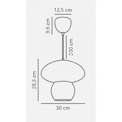 Nordlux Allie lampa wisząca 1x25 W brązowa 2412753060