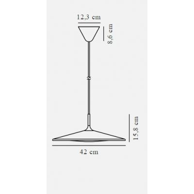 Nordlux Balance lampa wisząca 1x17,5 W czarna 2412783003